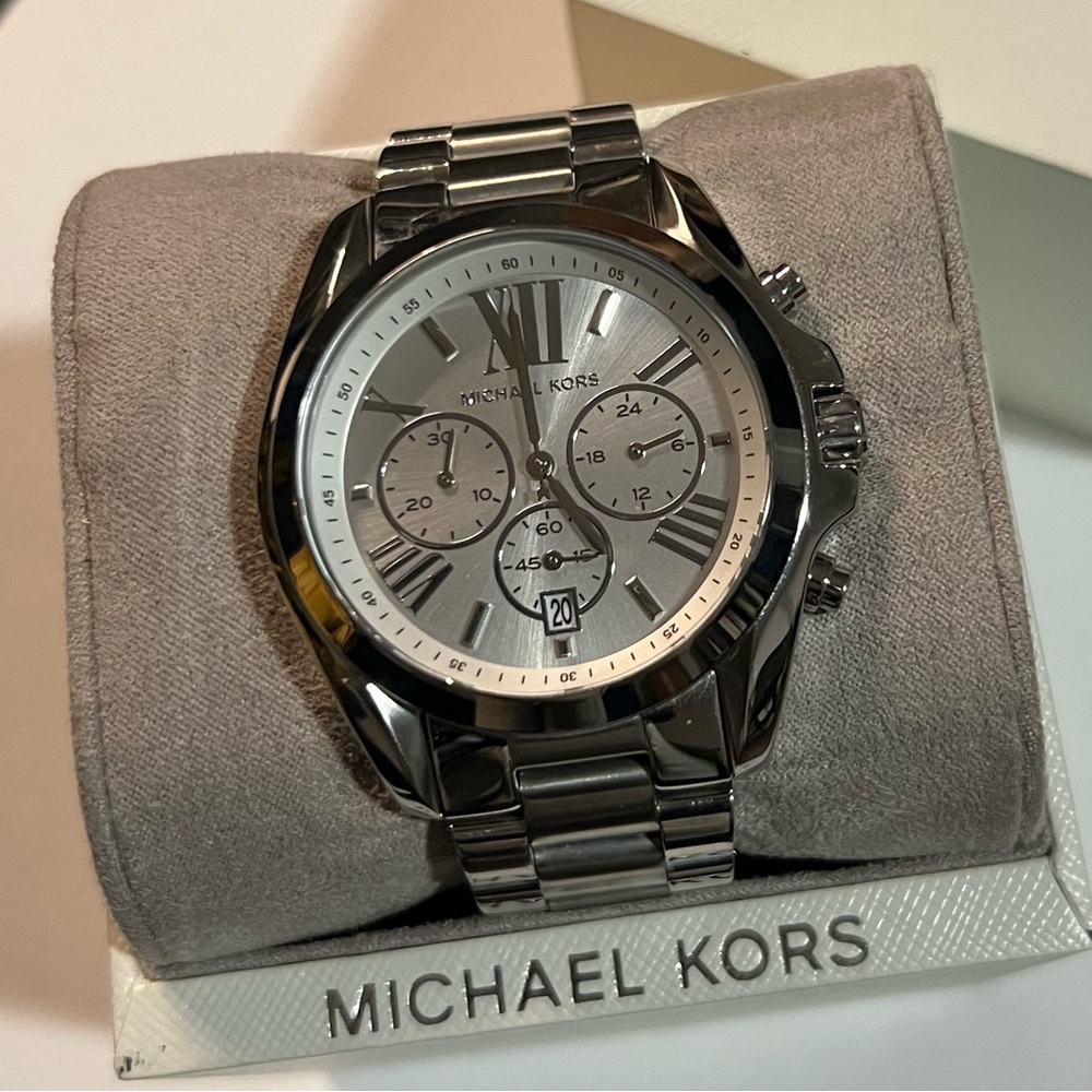 Silver Michael Kors watch (used a few times )